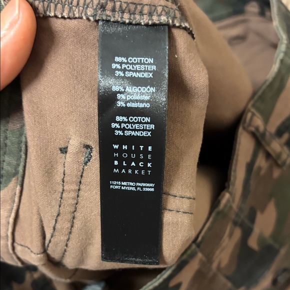 White House Black Market Camo High-Rise Slim Jeans - Picture 9 of 13